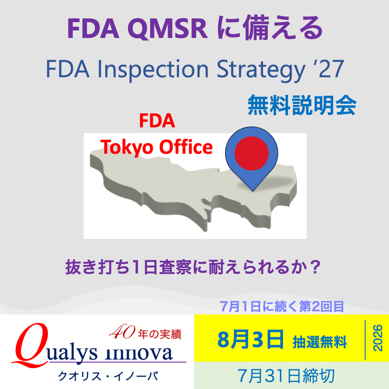 「FDA Inspection Strategy 